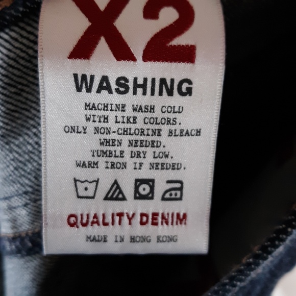 X2 Low Rise Crop Dark Wash Denim Blue Jeans Sz 2 - Picture 6 of 8